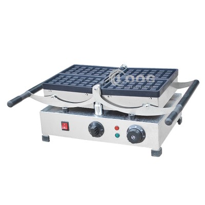 Restaurant equipment professional rotating square waffle maker commercial stainless steel waffle machine