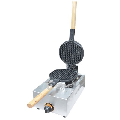 Restaurant Kitchen Equipment Commercial Gas Waffle Maker LPG Stainless Steel Waffle Machine For Wholesale