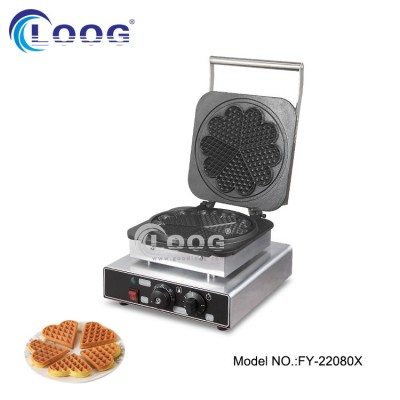 Electric Non-Stick Heart Shape Waffle Maker Commercial Belgian Waffle Machine Maker Manufacturer