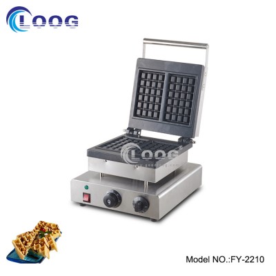 Wholesale Non-Stick Commercial Electric Waffle Maker Snack Equipment Square Waffle Making Machine