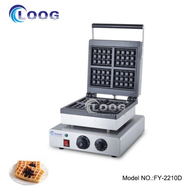 Commercial Waffle Making Machine 220V Single Plate Square Waffle Maker Wholesale